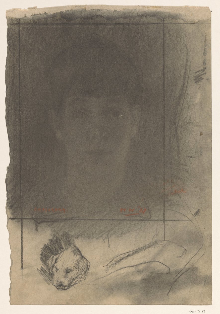 Portret, jedna twarz autorstwa Willem Arnoldus Witsen