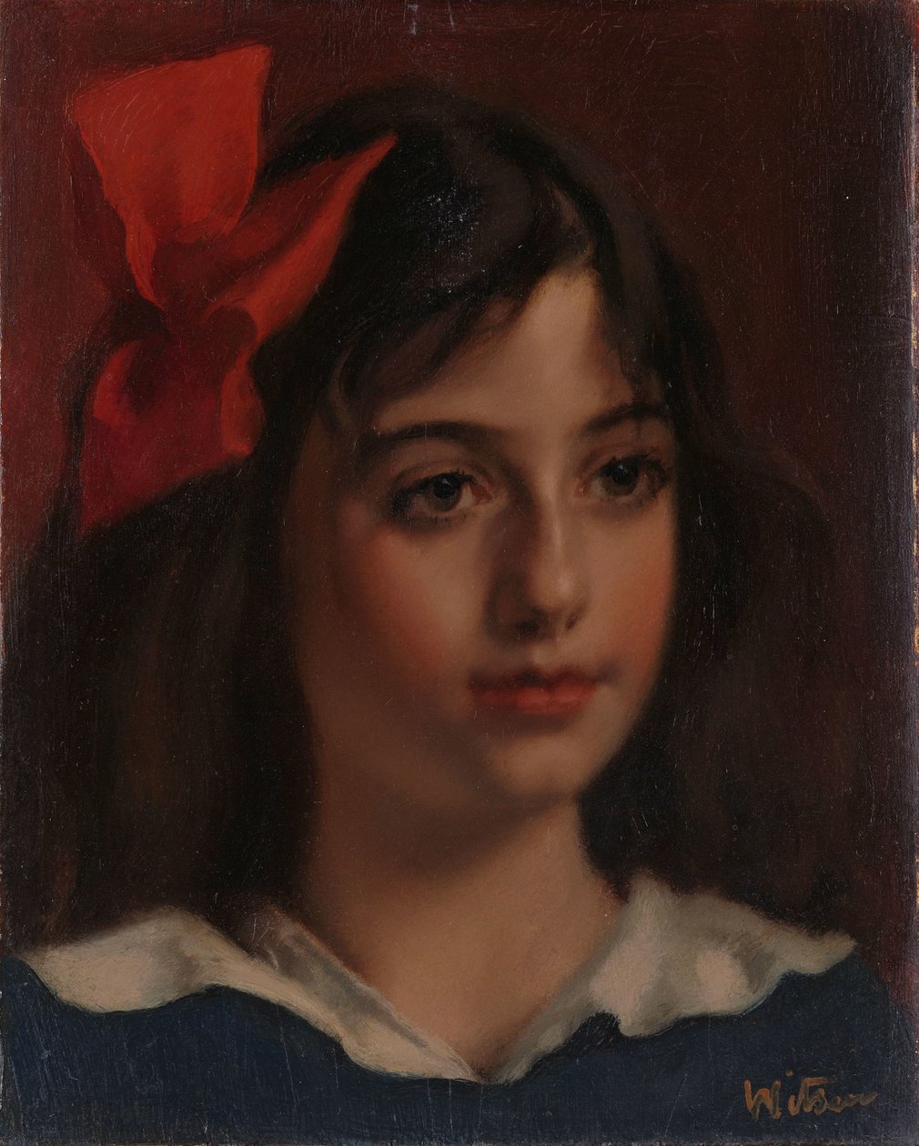 Portret dziewczyny autorstwa Willem Arnoldus Witsen