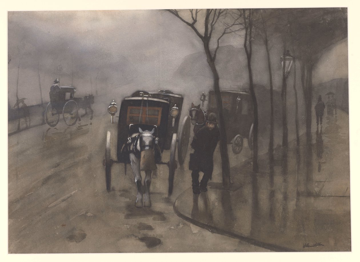Wagony oczekujące, Londyn autorstwa Willem Arnoldus Witsen