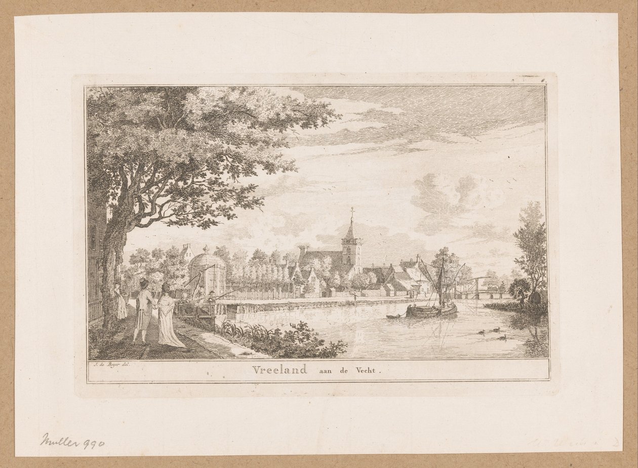 Widok Vreeland Vreeland aan de Vecht (tytuł na obiekcie) autorstwa Willem Writs (possibly)