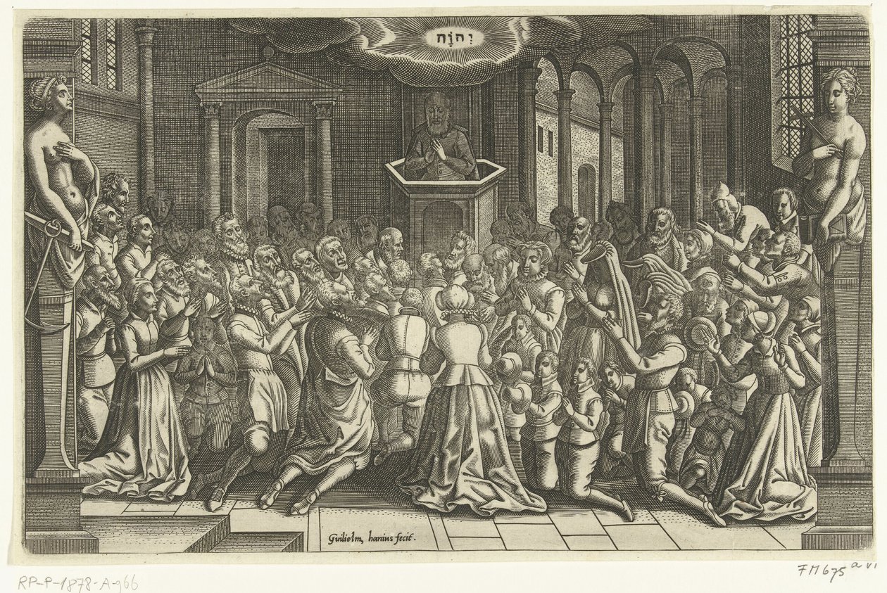 Dzięki za ulgę Leiden, 1574 Leiden podczas oblężenia i ulgi, 1574 (tytuł serii) autorstwa Willem de Haen