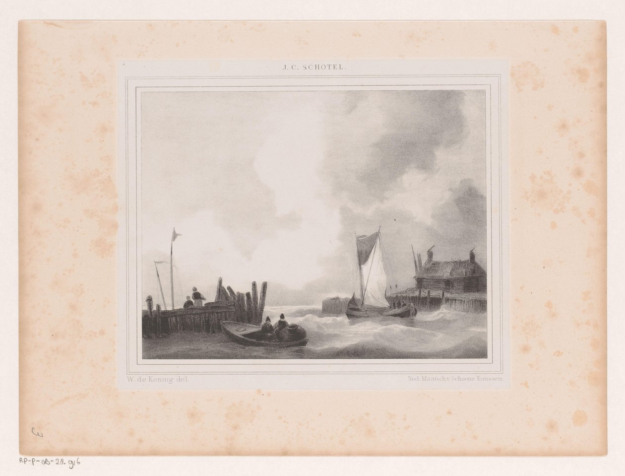 Port z łodziami autorstwa Willem de Koning