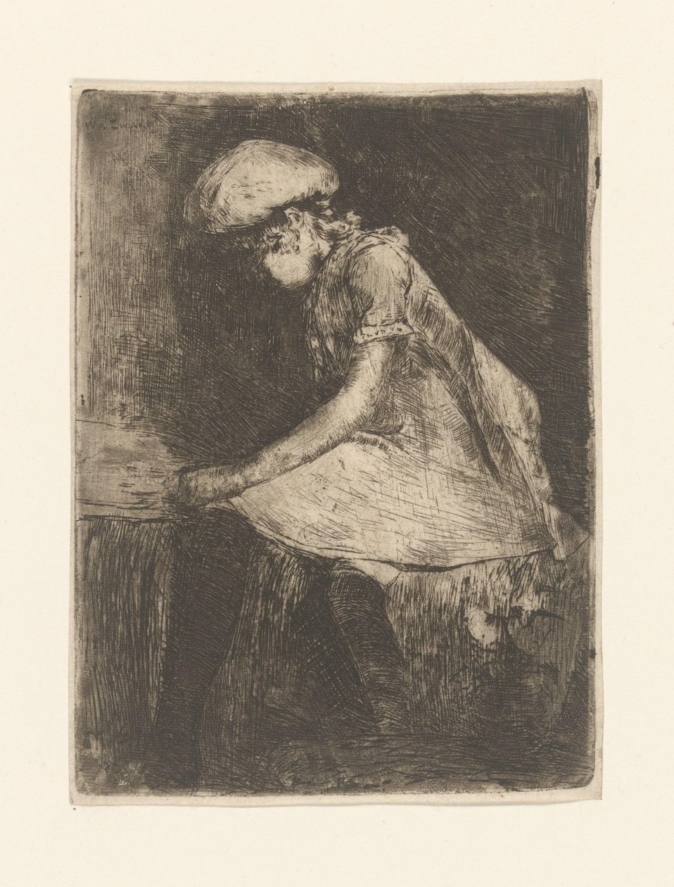 Dziewczyna czytająca (w profilu) (tytuł oryginalny) autorstwa Willem de Zwart (signed by artist)