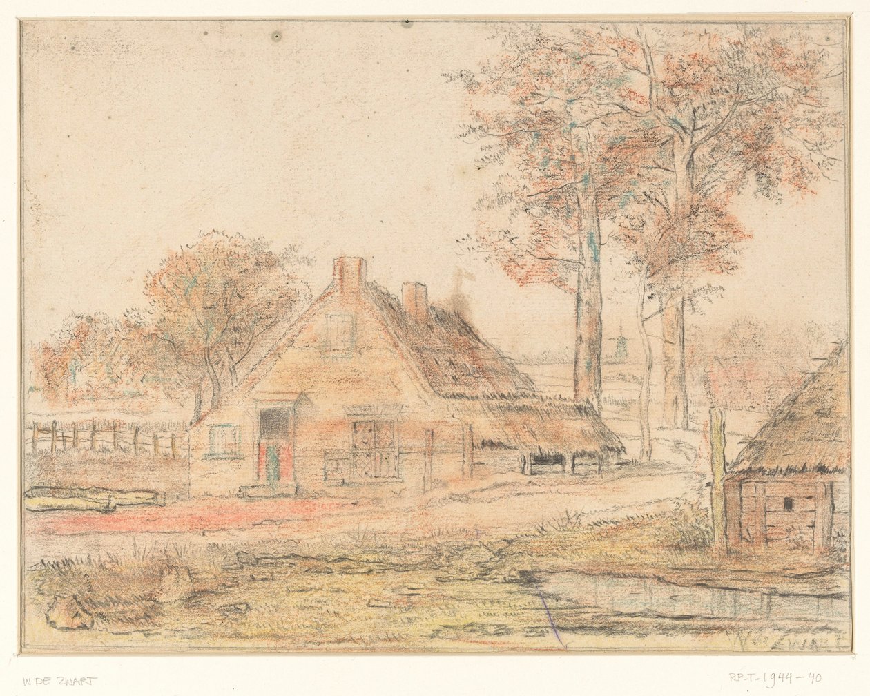 Farma w krajobrazie autorstwa Willem de Zwart