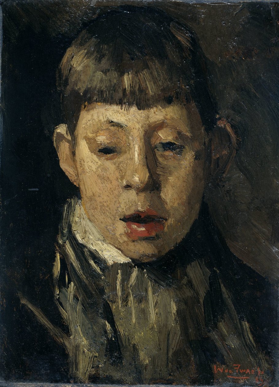 twarz chłopca autorstwa Willem de Zwart