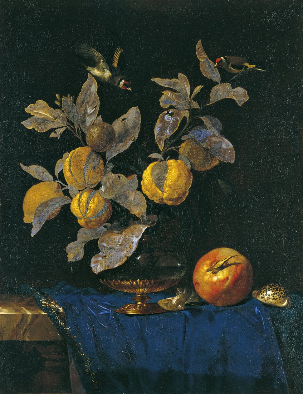 Martwa natura z owocami autorstwa Willem van Aelst