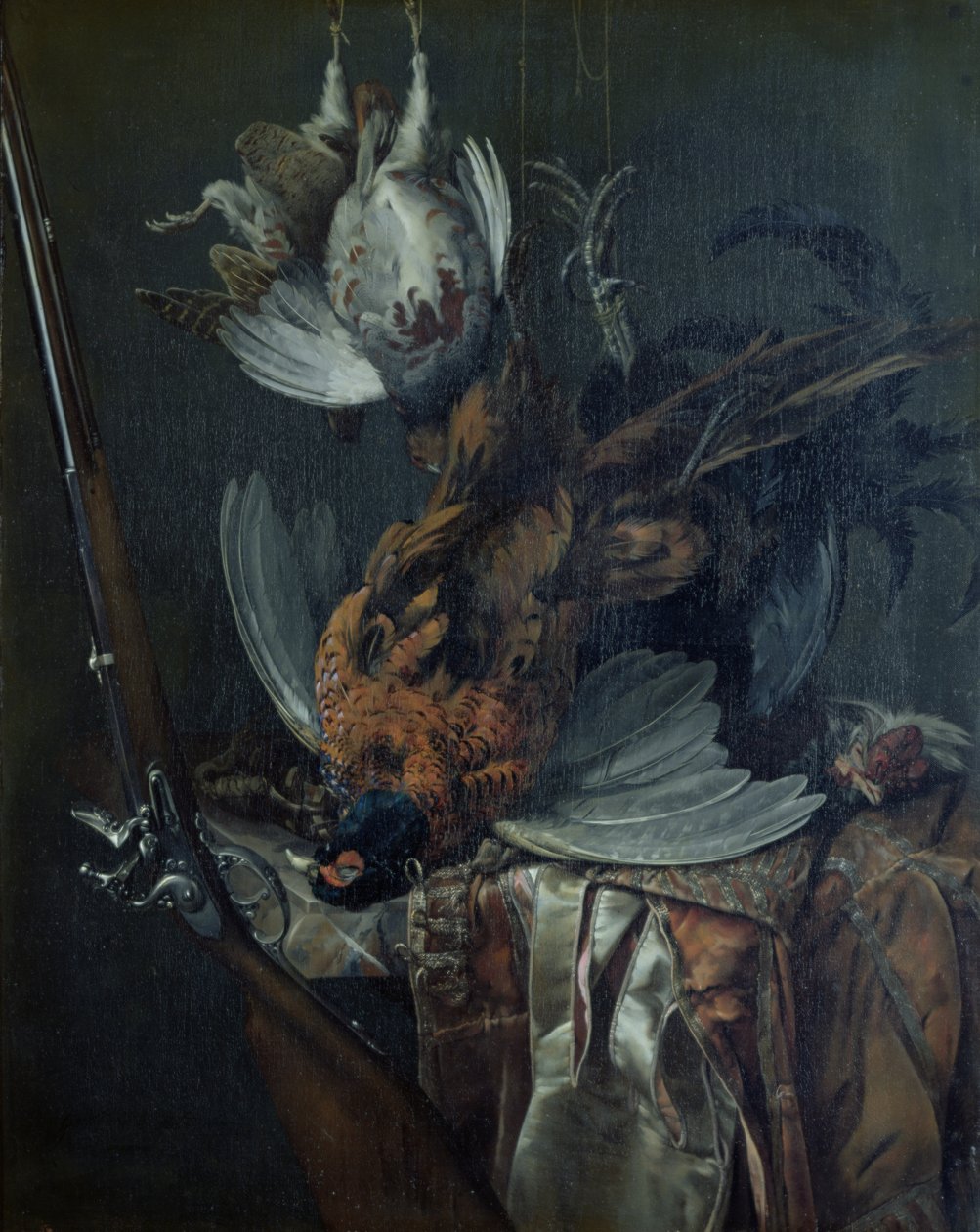 Martwa natura z Dead Game (olej na płótnie) autorstwa Willem van Aelst