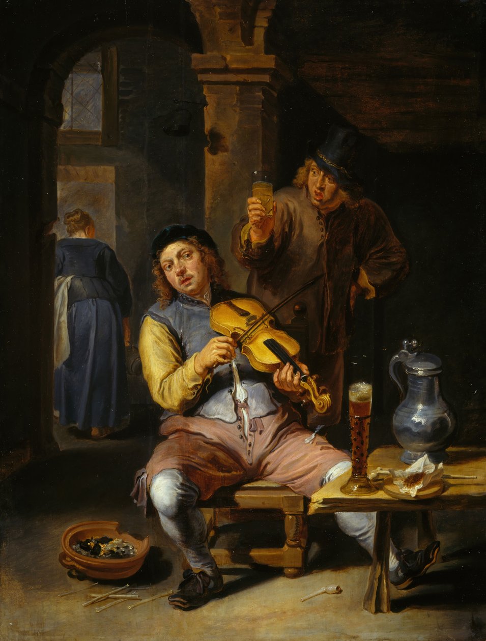Niewidomy Skrzypek, 1637-1677. autorstwa Willem van Herp
