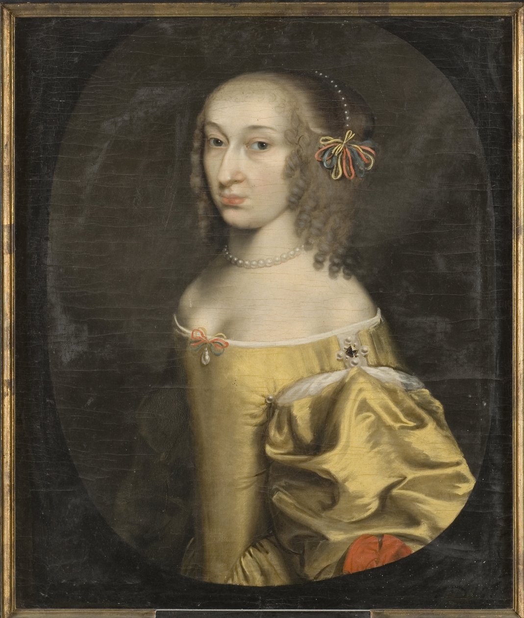 Edwige Sophie de Brandebourg - Portret margrabiny Hedwig Sophie of Brandenburg (1623-1683), autorstwa Honthorsta, Willema van (1594-1666). olej na płótnie autorstwa Willem van Honthorst