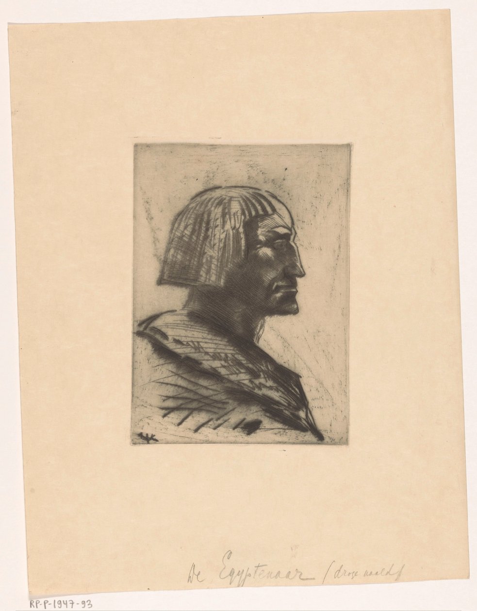 Egipcjanin (oryginalny tytuł na obiekcie) autorstwa Willem van Konijnenburg