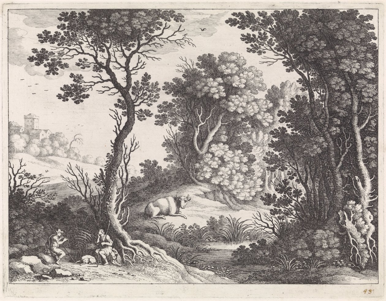 Merkury, Argus en Io autorstwa Willem van Nieulandt (II)