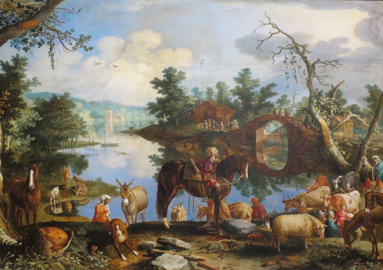"Jakub wracający do Kanaanu" Willem van Nieulandt Młodszy, 1611, Muzeum Puszkina autorstwa Willem van Nieulandt II