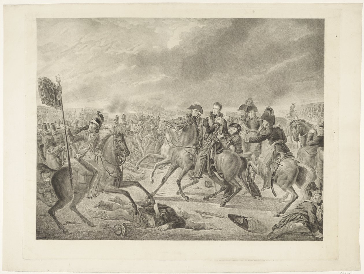 Książę Orange w bitwie pod Waterloo, 1815 autorstwa Willem van Senus