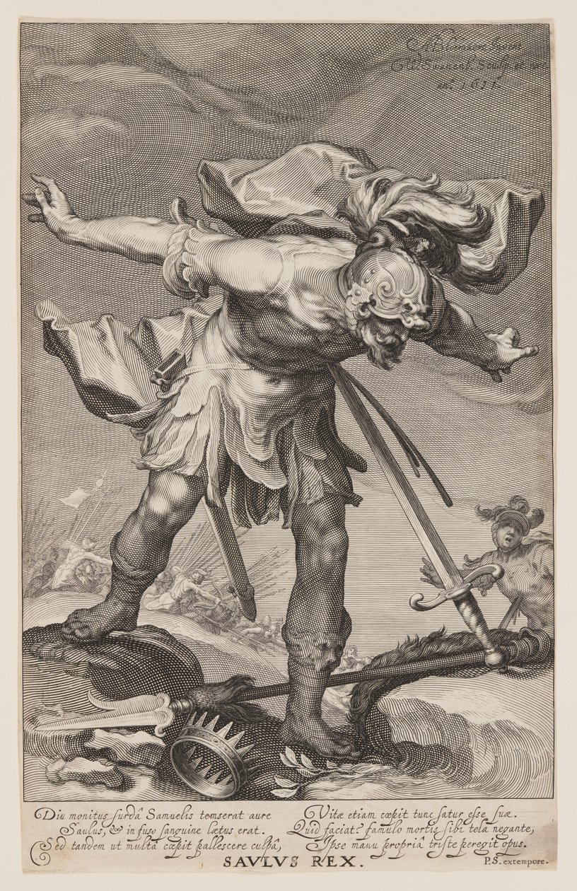 Saulus Rex, z Grzesznicy Starego i Nowego Testamentu autorstwa Willem van Swanenburgh