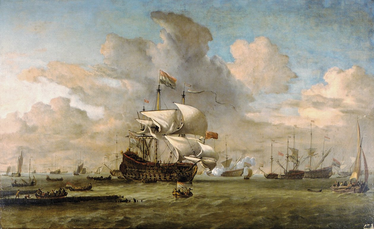 Holandia, 1692 autorstwa Willem van de Velde the Younger