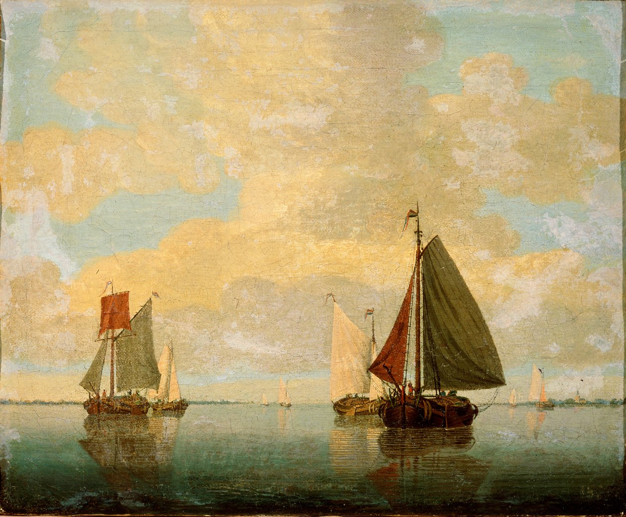 Żaglówki, XVII wiek autorstwa Willem van de Velde the Younger