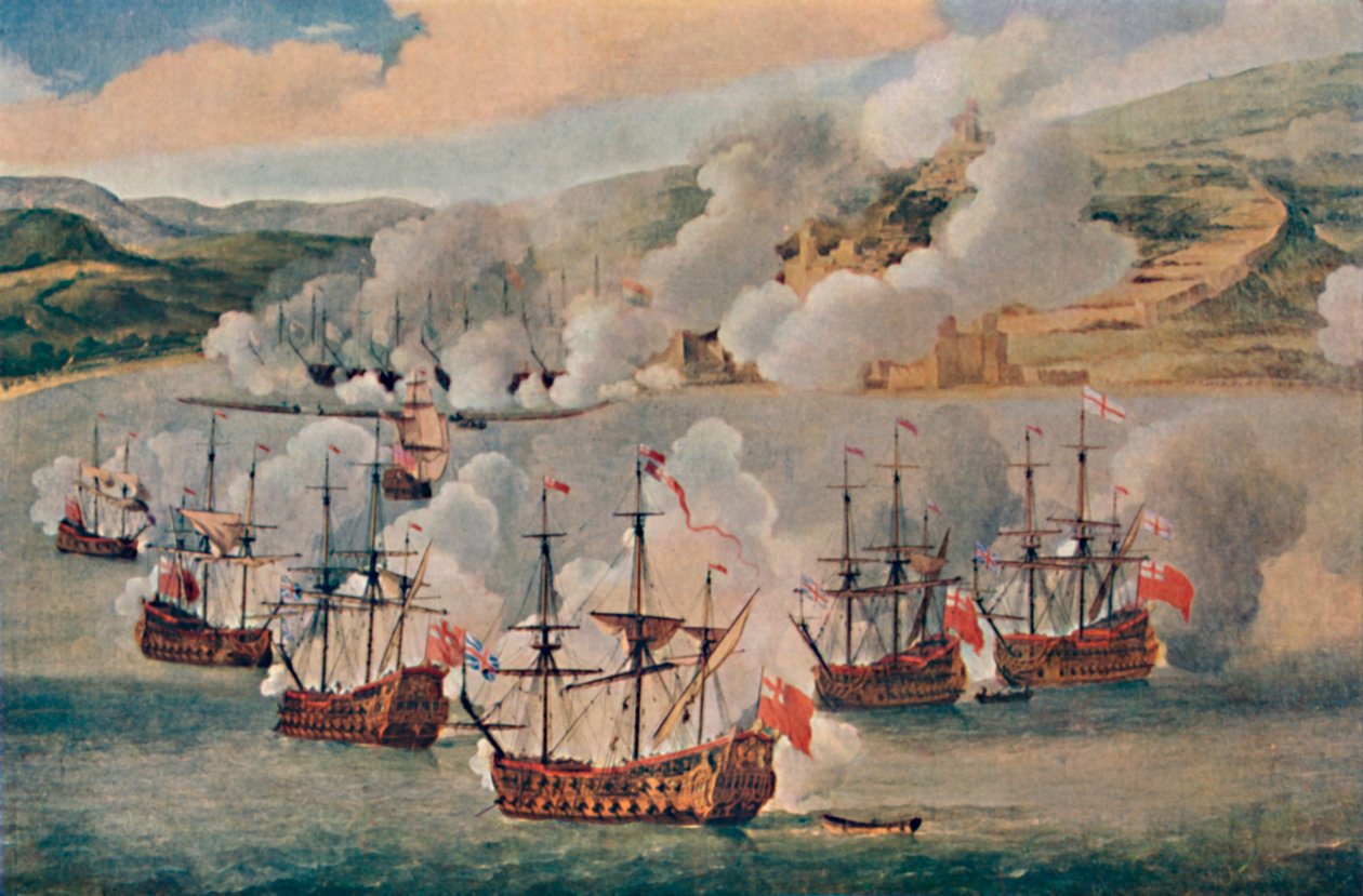Sea-Fight w porcie, c1670, 1903 autorstwa Willem van de Velde the Younger