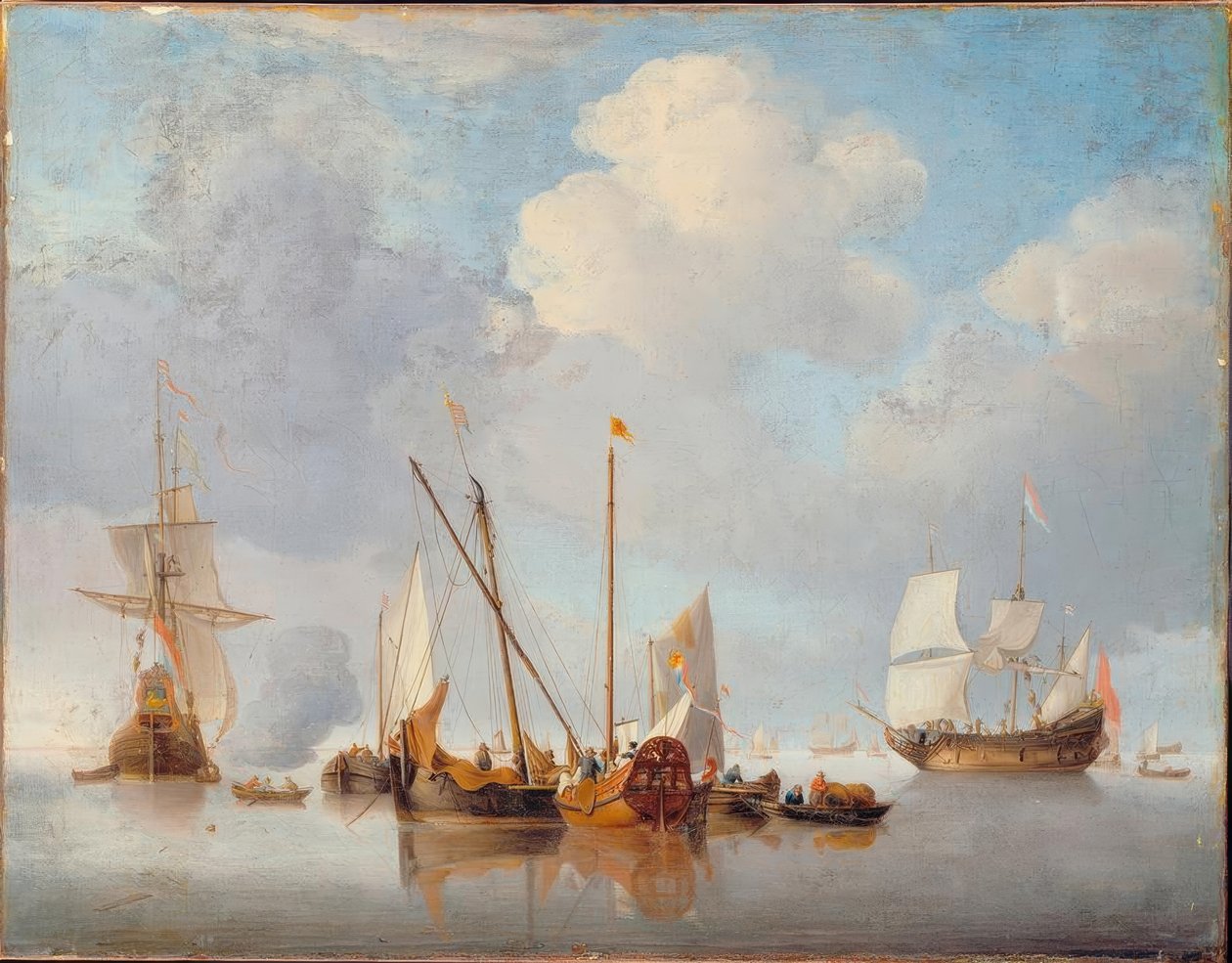 po W. v. D. Velde re. J., Cisza autorstwa Willem van de Velde the Younger