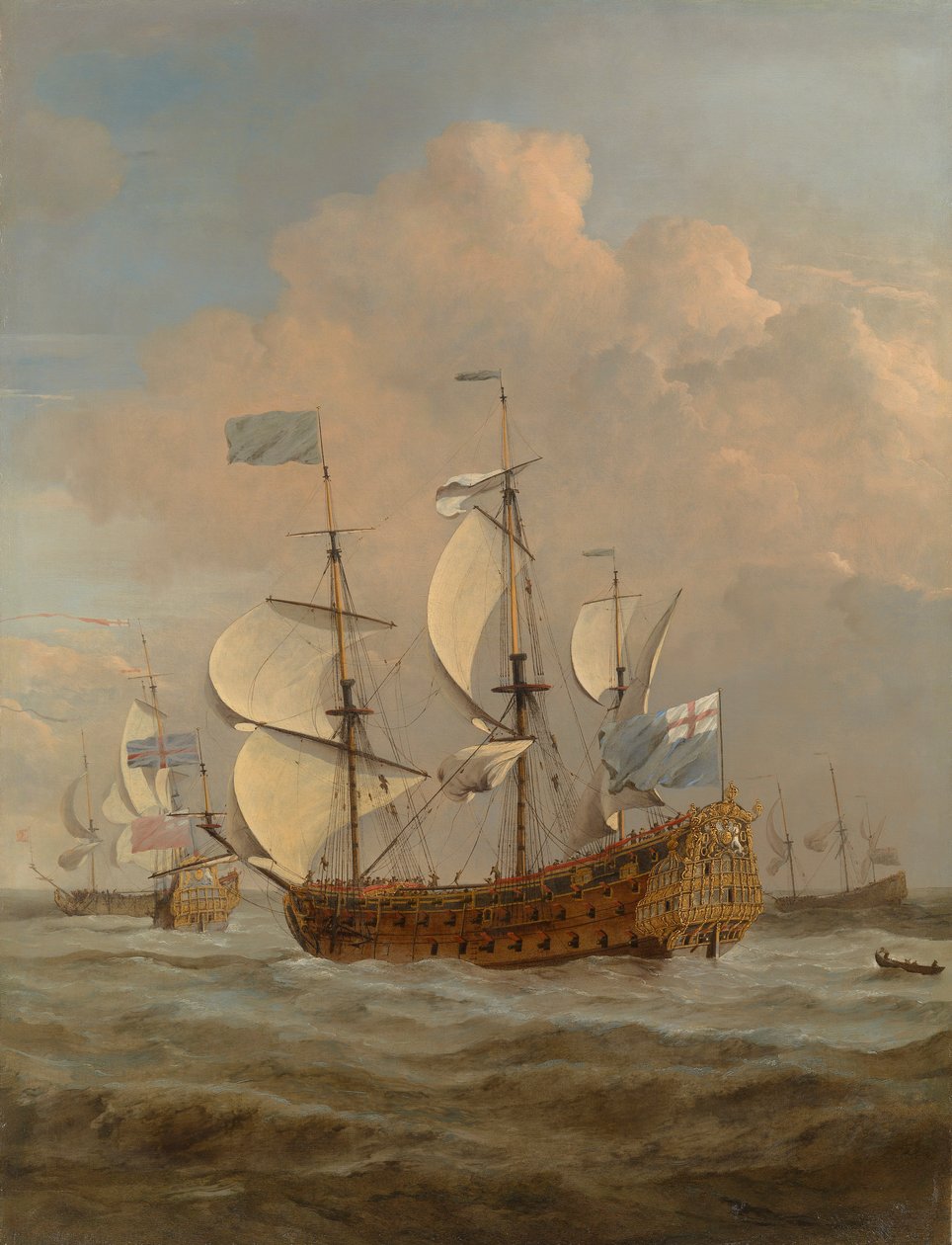 Andrew na morzu przy umiarkowanej bryzie, ok. 1673 (olej na płótnie) autorstwa Willem van de Velde the Younger