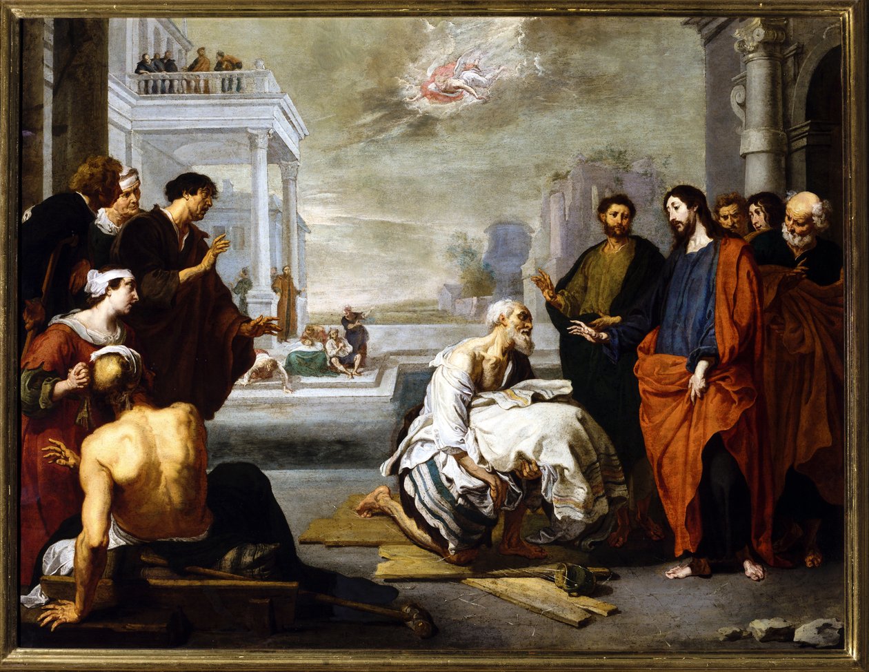 Chrystus uzdrawia paralityka autorstwa Willem van the Elder Herp