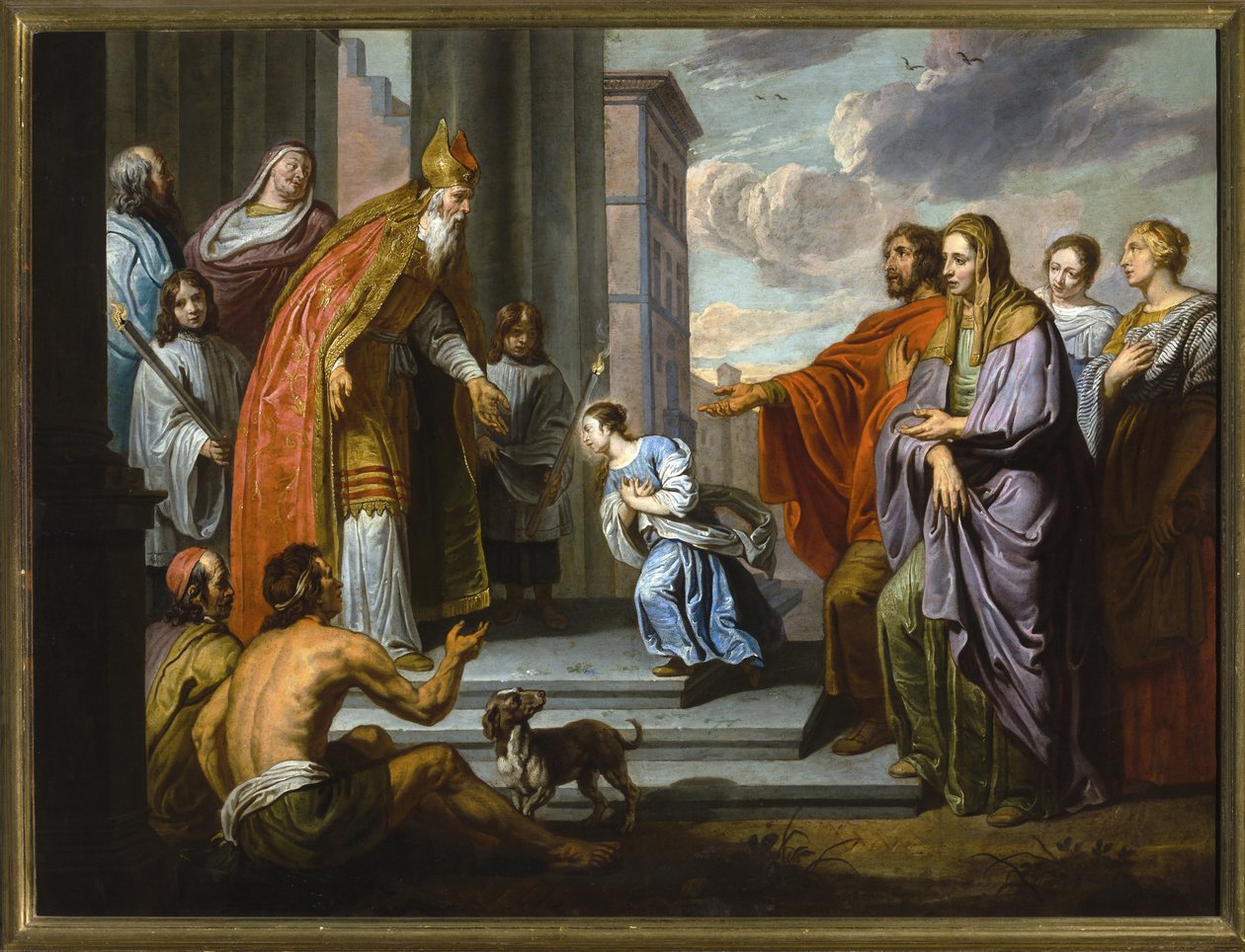 Ofiarowanie Maryi w świątyni autorstwa Willem van the Elder Herp
