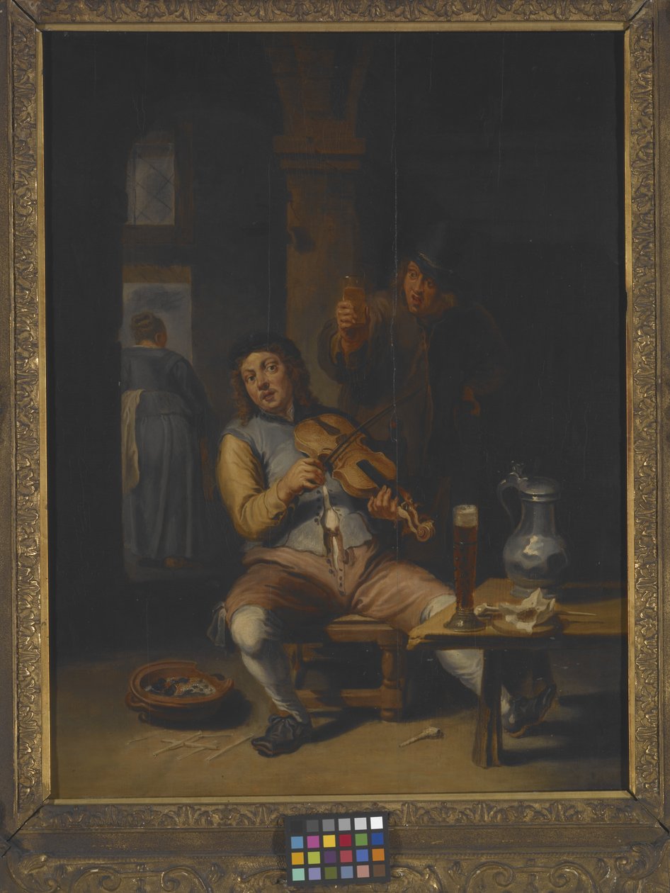 Biesiadnicy (olej na drewnie) autorstwa Willem van the Elder Herp