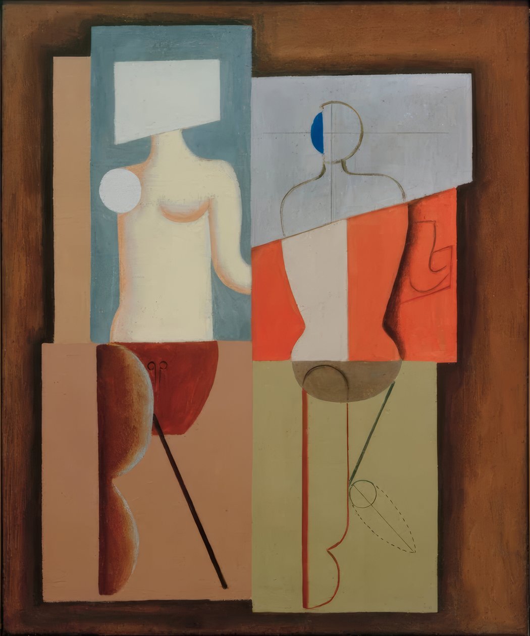 Apollo i malarz autorstwa Willi Baumeister