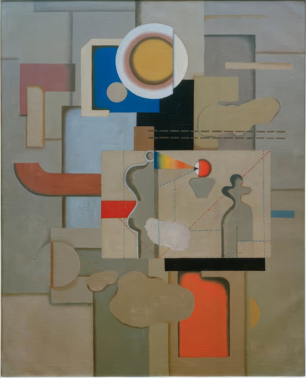 zdjęcie z pracowni autorstwa Willi Baumeister