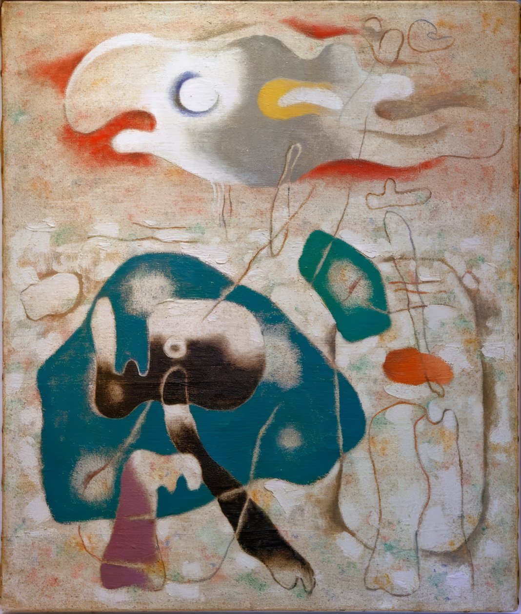 Eidos z wielką amebą autorstwa Willi Baumeister