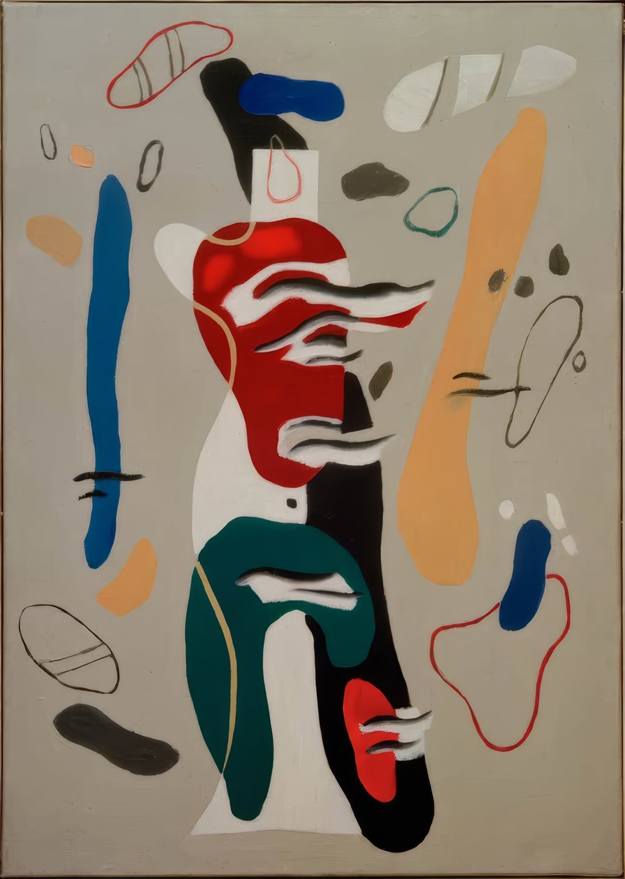 obraz płomienia autorstwa Willi Baumeister