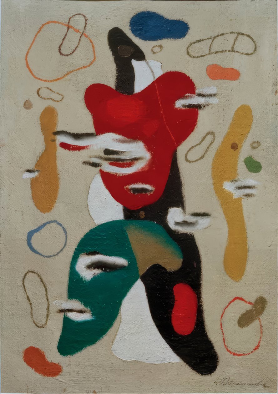 Figurka płomienia autorstwa Willi Baumeister