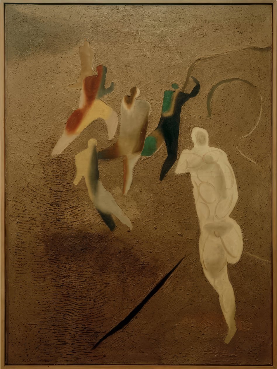 boisko do piłki nożnej autorstwa Willi Baumeister