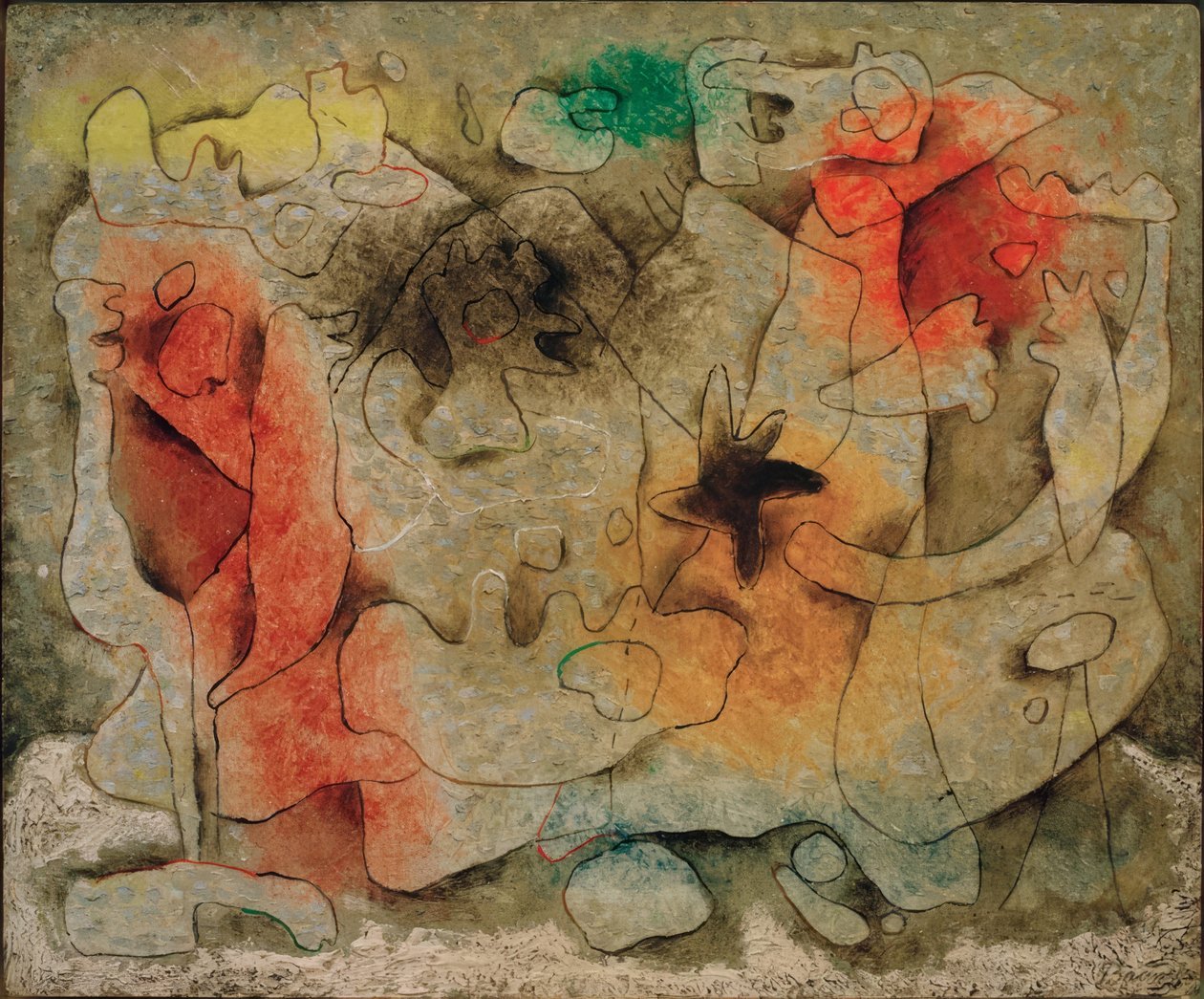 Rozmowa V autorstwa Willi Baumeister