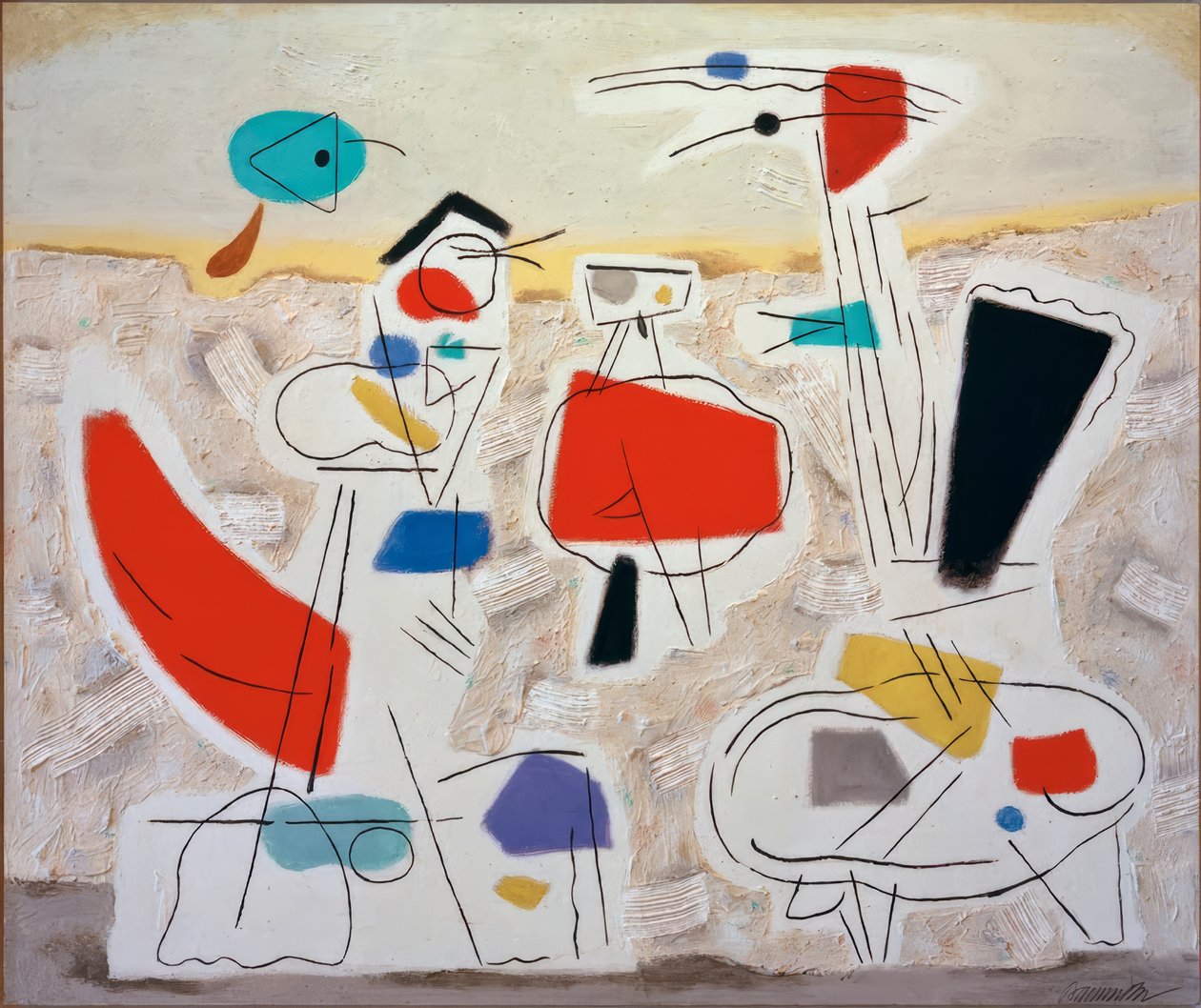 Wesoły krajobraz II autorstwa Willi Baumeister