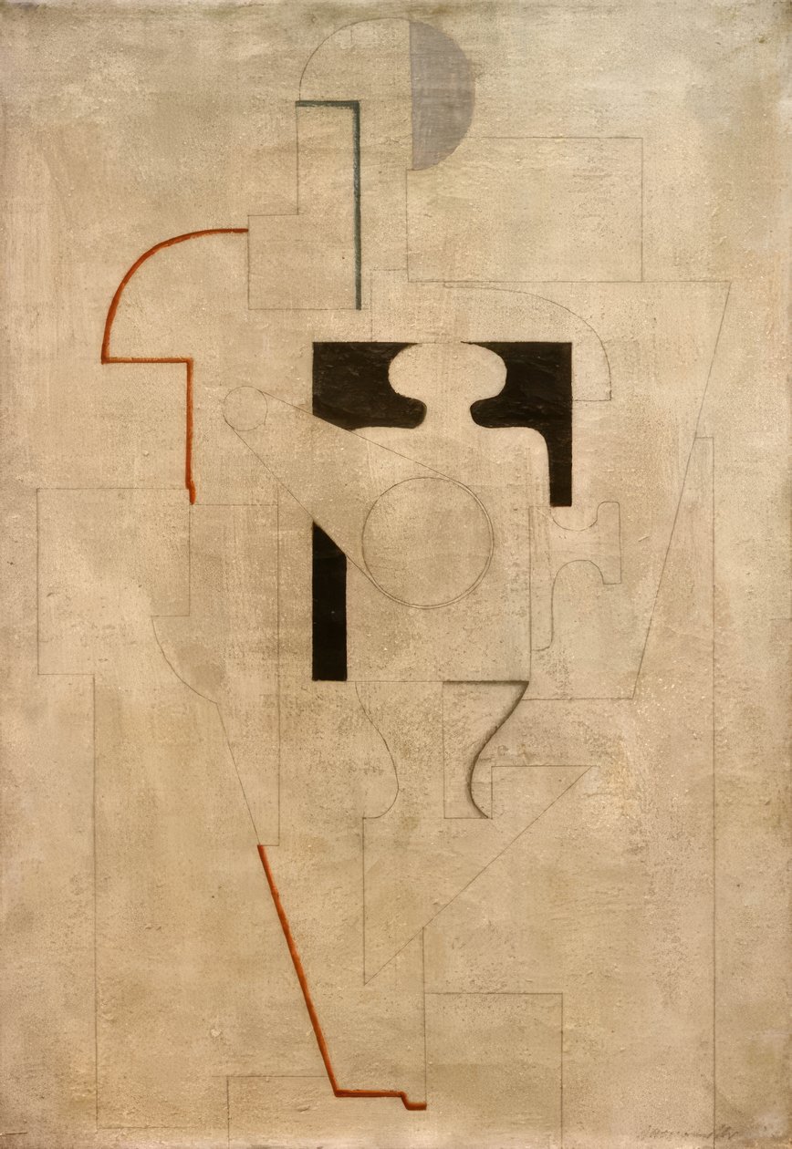 M 2 na szarym tle autorstwa Willi Baumeister