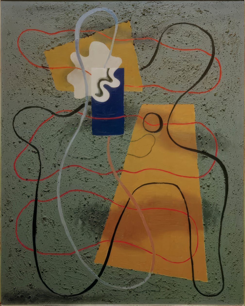 Muszelka w kolorze niebieskim autorstwa Willi Baumeister