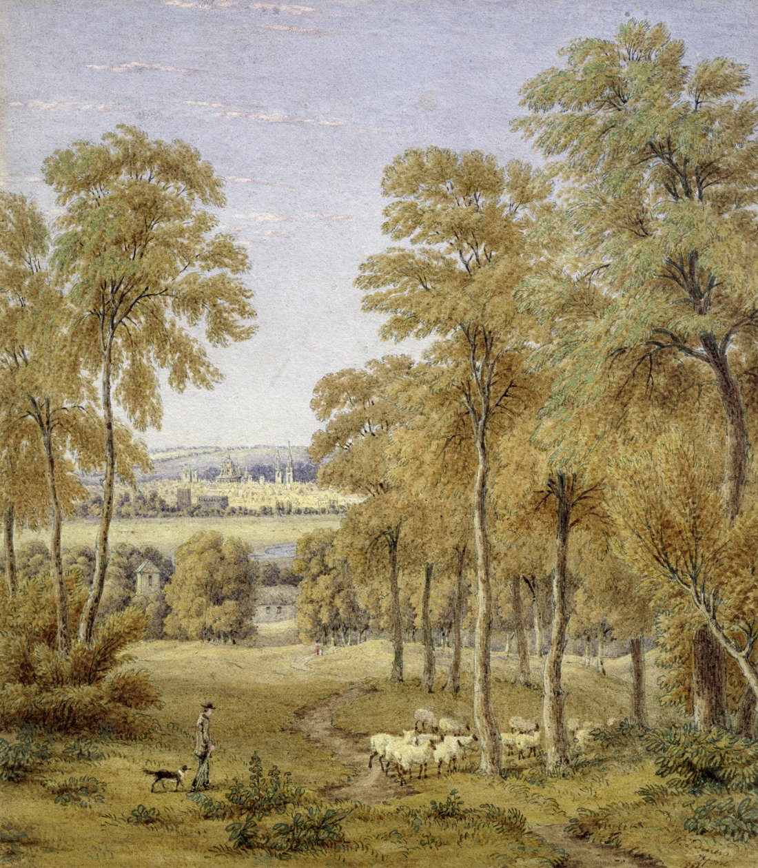 Oksford z promu Hinksey, 1852 (wc) autorstwa Joseph Mallord William Turner