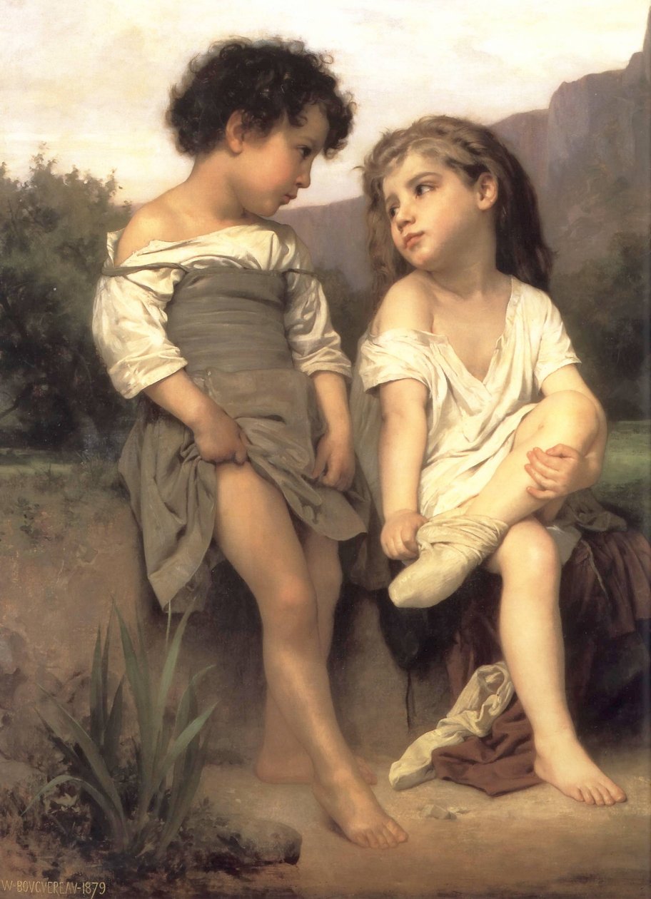 Na skraju potoku autorstwa William Adolphe Bouguereau
