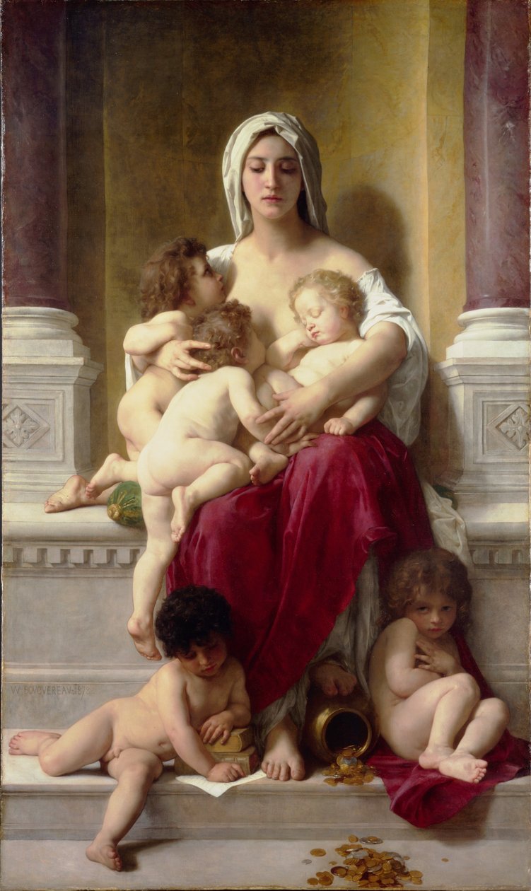 Dobroczynność autorstwa William Adolphe Bouguereau