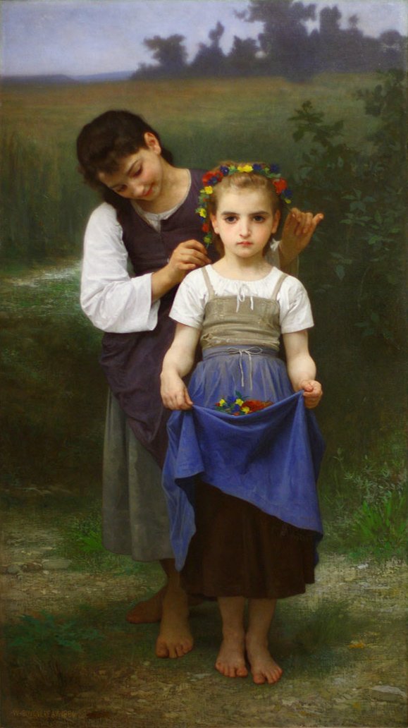 Korona Kwiatów autorstwa William Adolphe Bouguereau