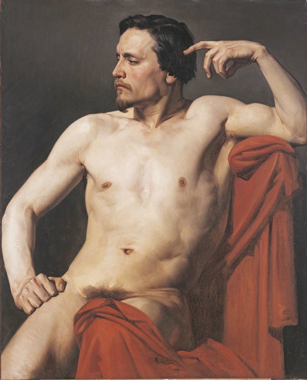 Połowa pomalowana figura autorstwa William Adolphe Bouguereau