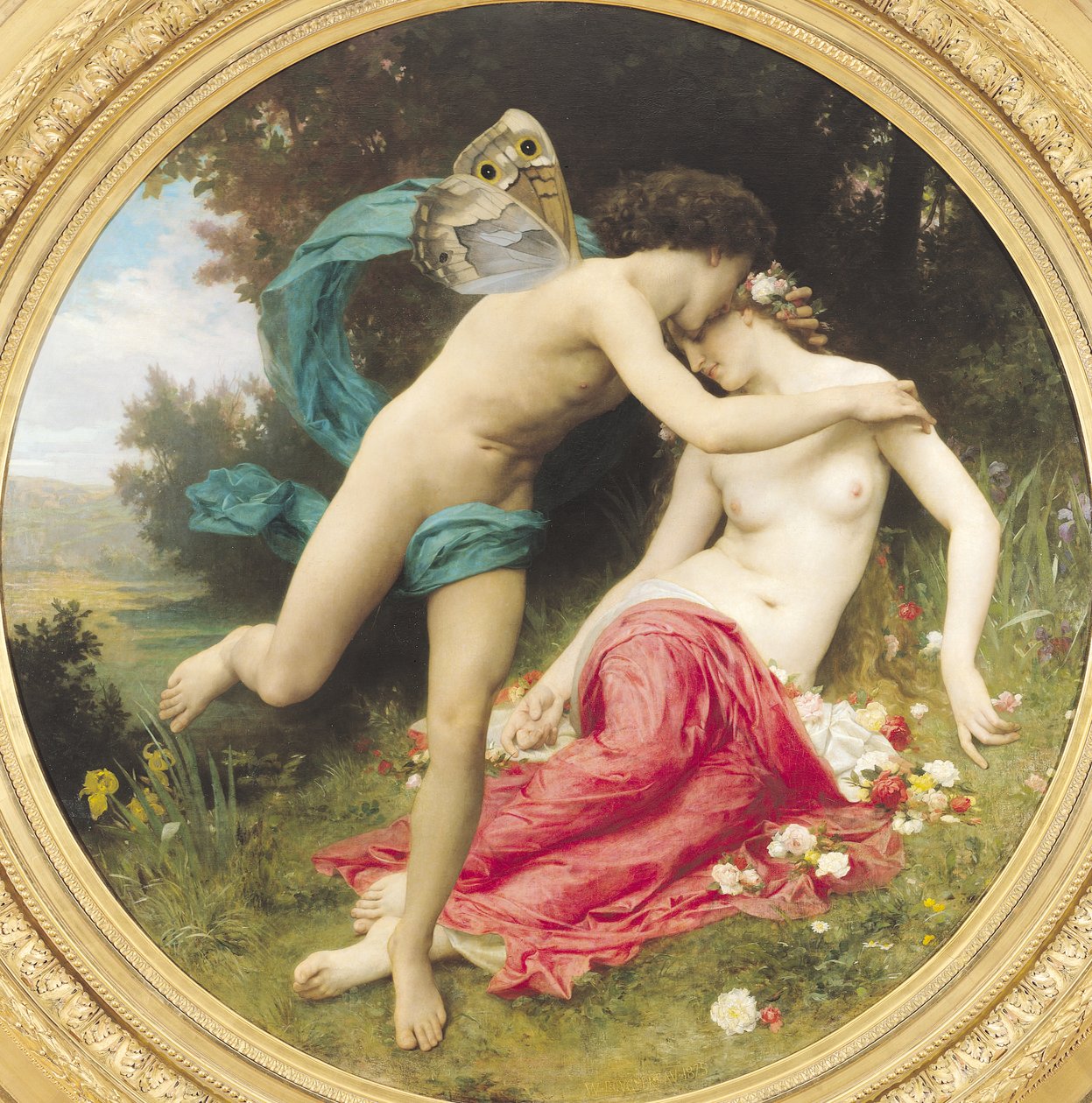 Flora i Zefir, 1875 autorstwa William Adolphe Bouguereau