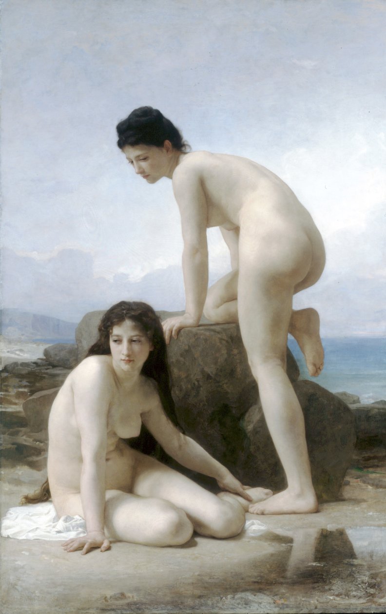 Dwóch Kąpiących się autorstwa William Adolphe Bouguereau
