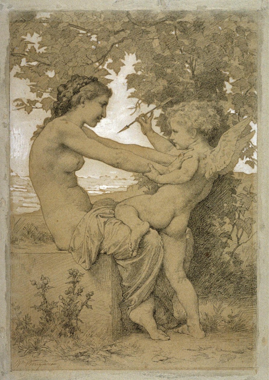 Kocha opór autorstwa William Adolphe Bouguereau