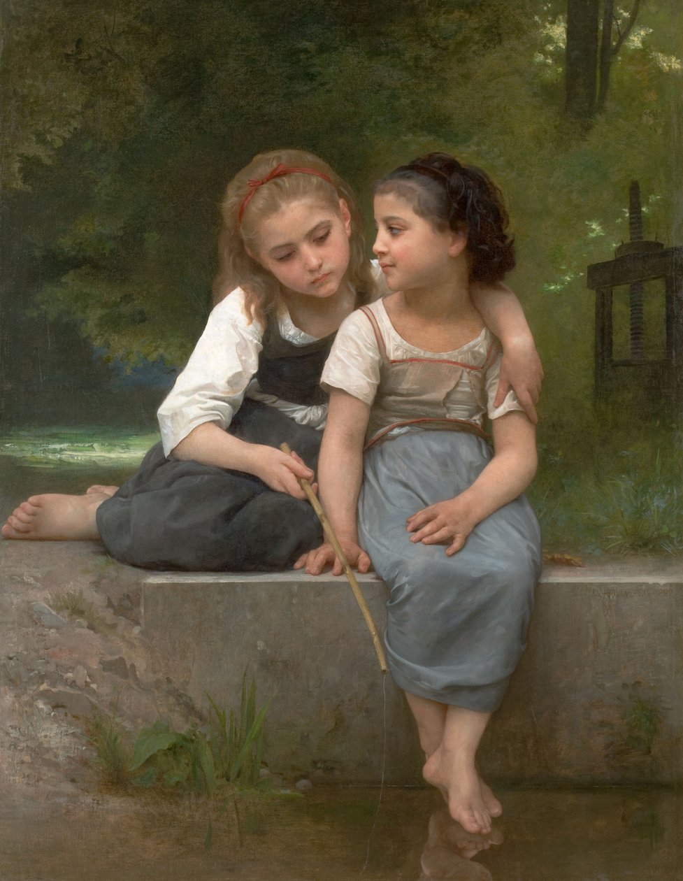 Łowienie żab autorstwa William Adolphe Bouguereau