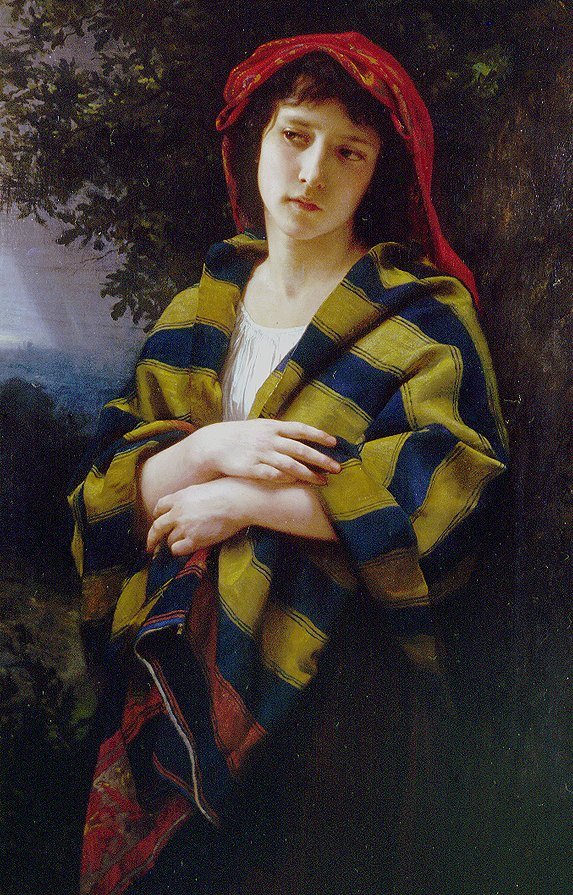 Podczas burzy autorstwa William Adolphe Bouguereau