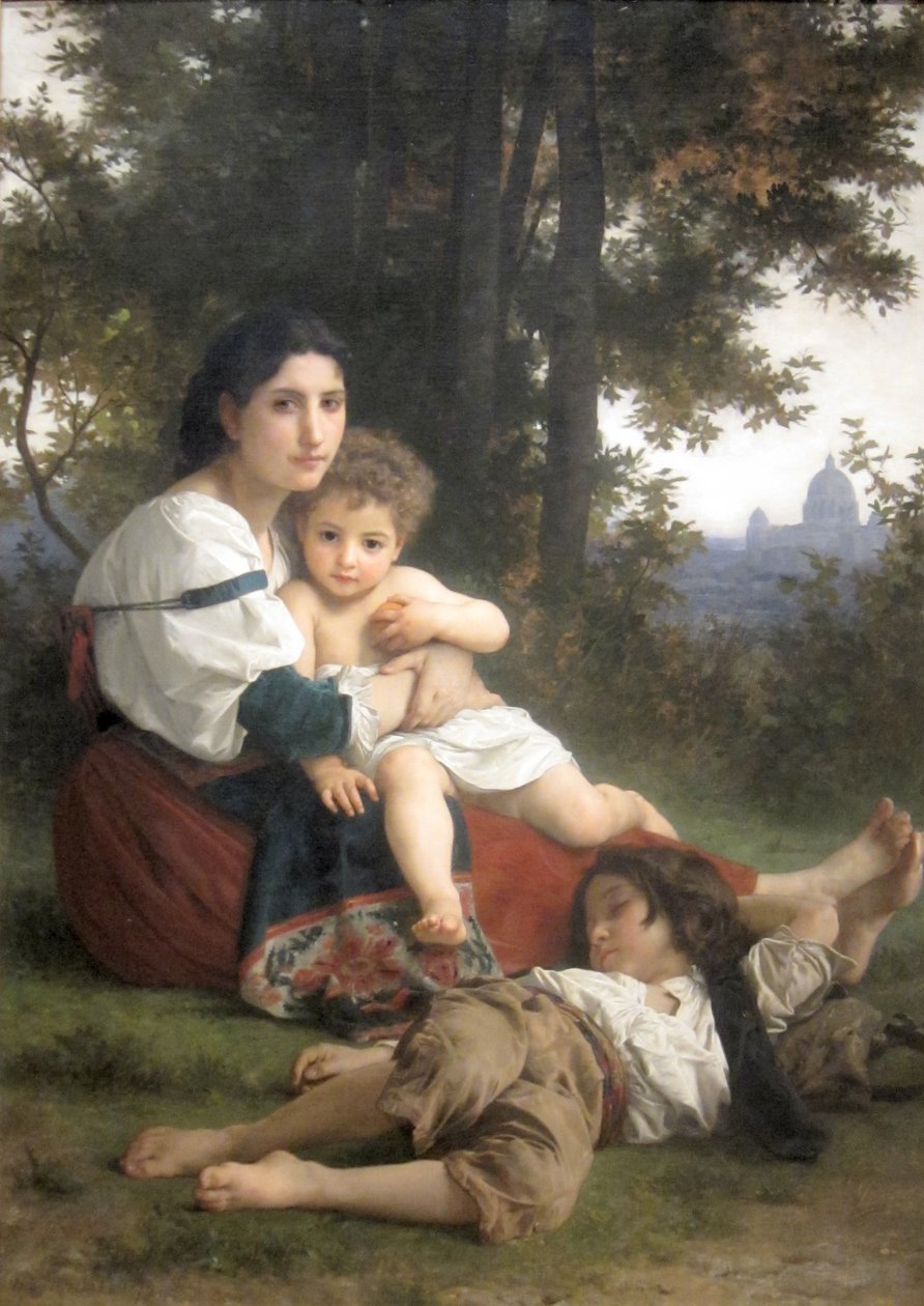 Odpoczynek autorstwa William-Adolphe Bouguereau