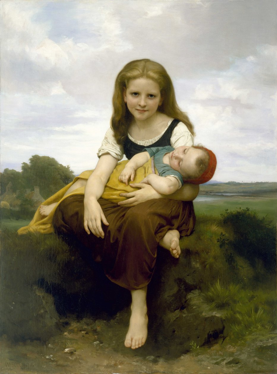 Starsza Siostra autorstwa William Adolphe Bouguereau