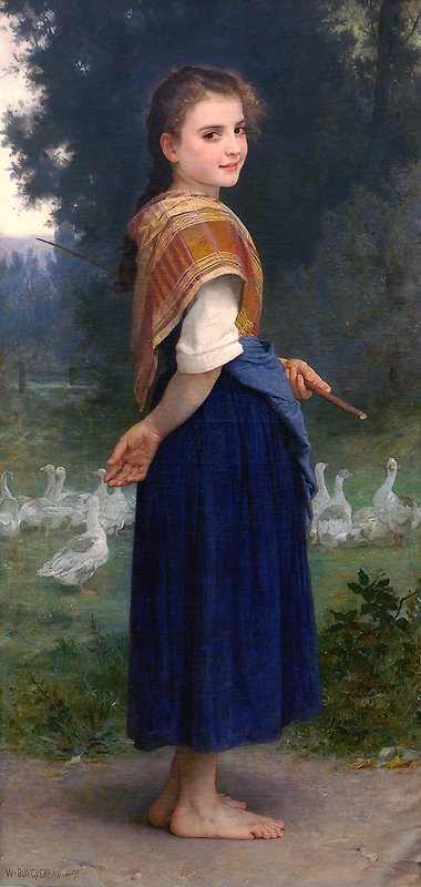 Gęsiareczka autorstwa William Adolphe Bouguereau