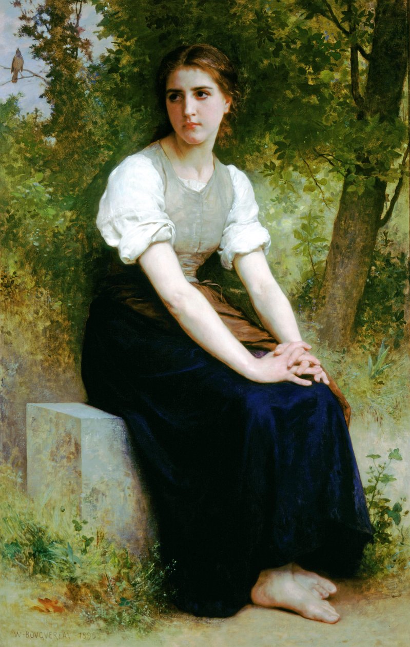 Pieśń słowika autorstwa William Adolphe Bouguereau